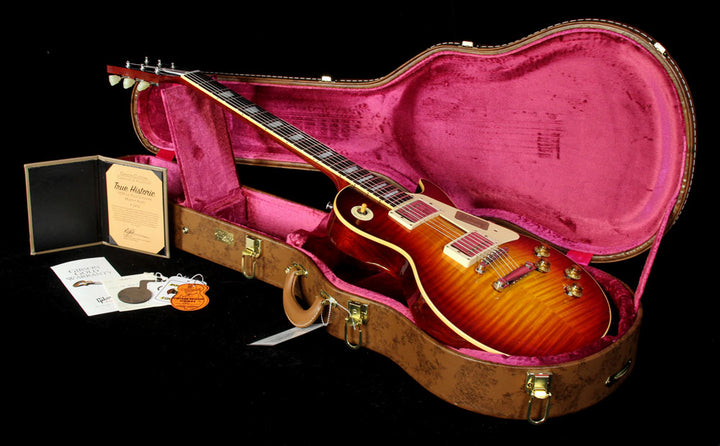 Gibson Custom Shop Murphy Aged True Historic 1959 Les Paul Reissue Electric Guitar Aged Vintage Cherry Sunburst