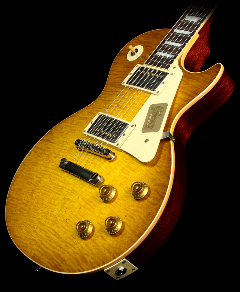 Gibson Custom Shop Murphy Aged True Historic 1960 Les Paul Reissue Electric Guitar Aged Lemonburst — 1