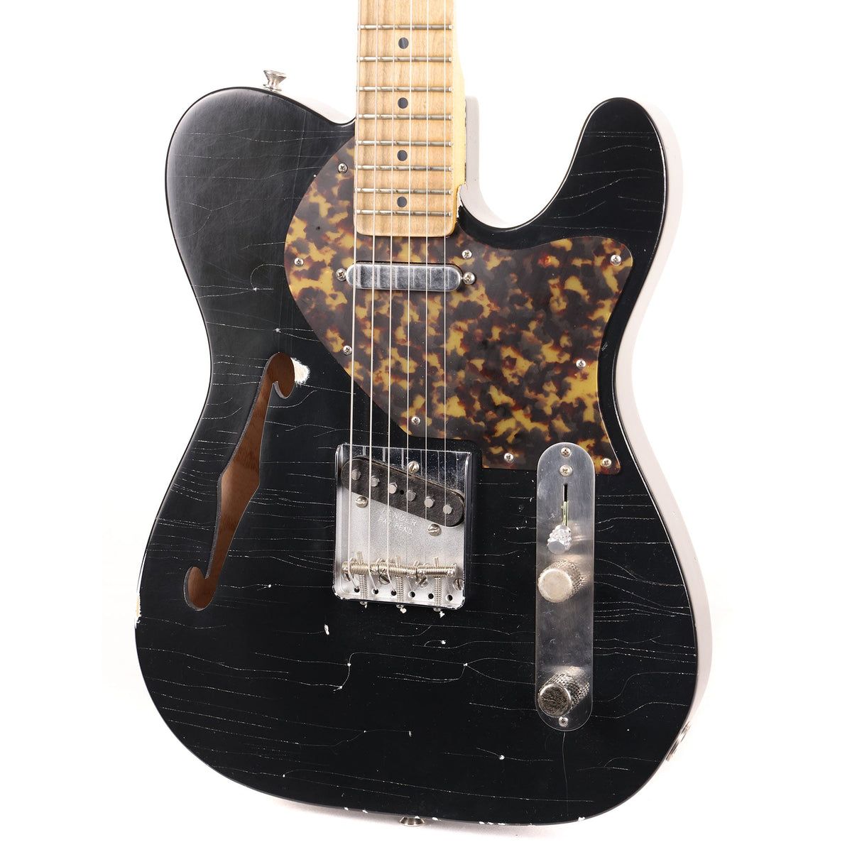 Berly Guitars Thinline T-Style Black Used — 7