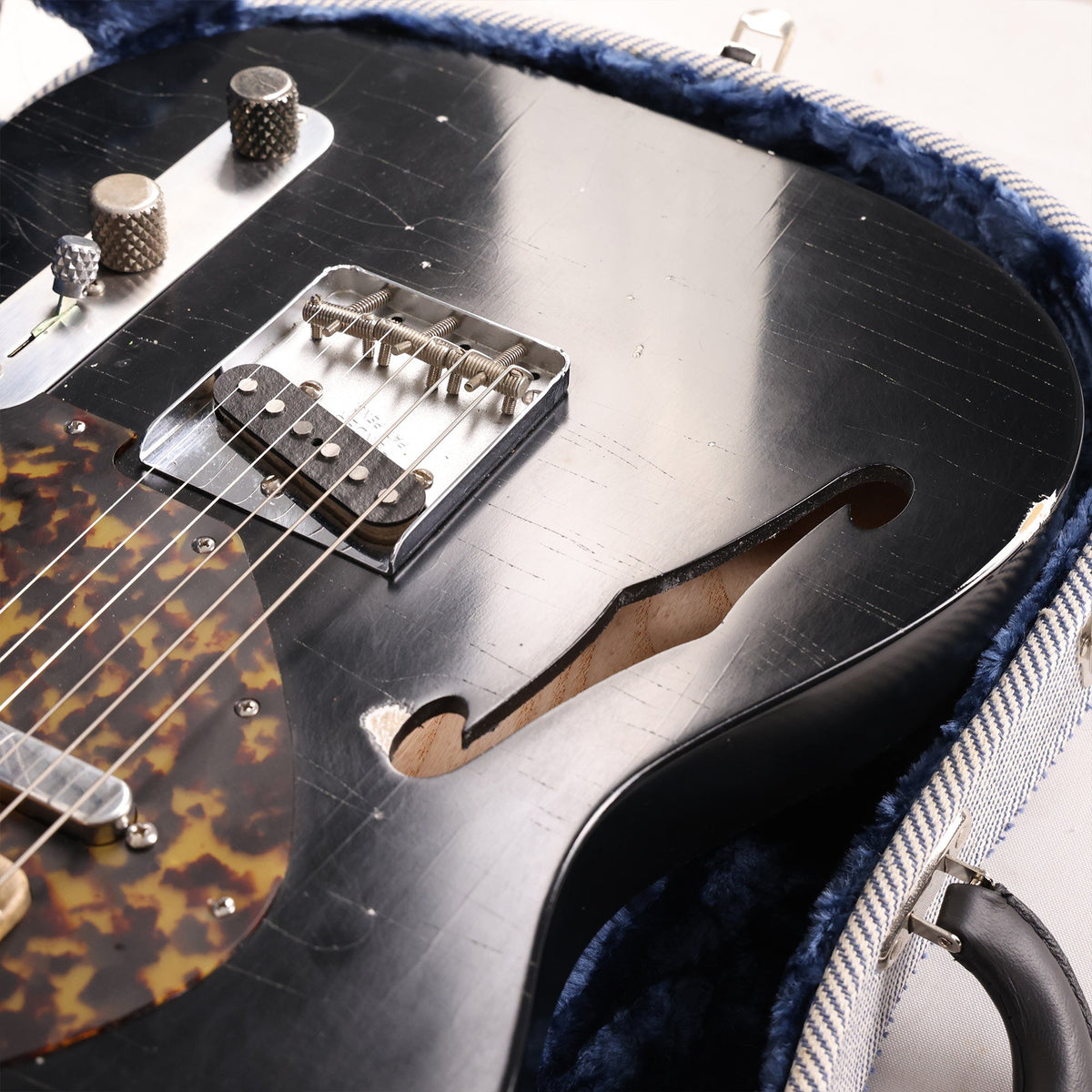 Berly Guitars Thinline T-Style Black Used — 9