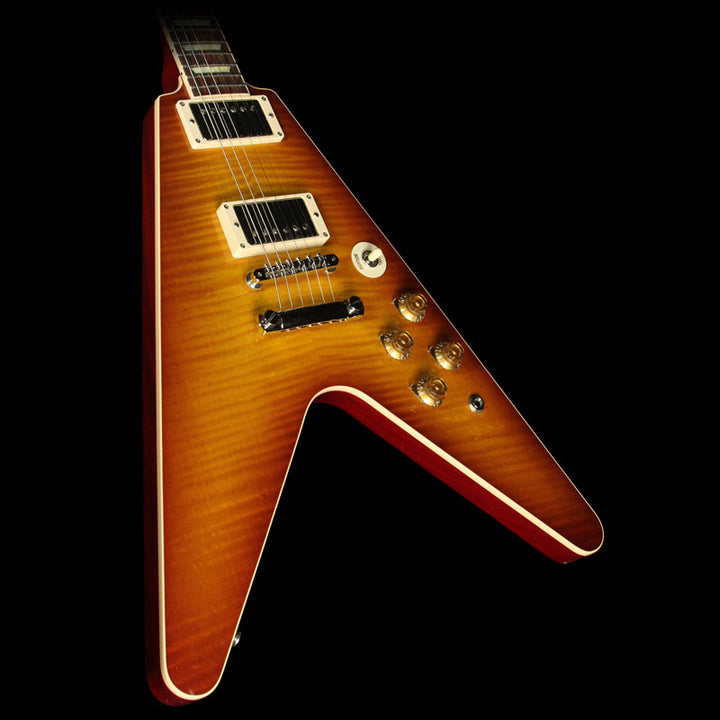 Used Gibson Custom Shop Limited Edition Flying V Standard Electric Guitar Iced Tea