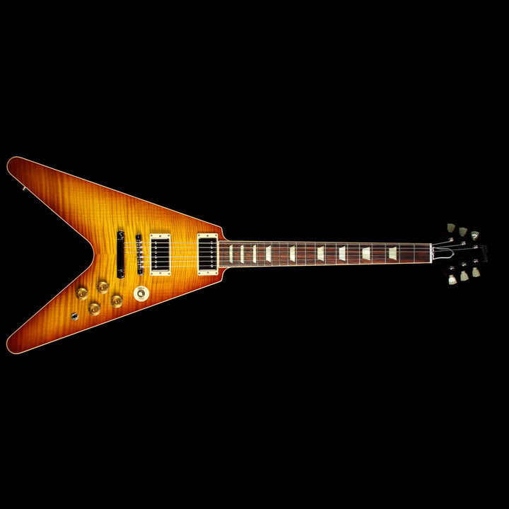 Used Gibson Custom Shop Limited Edition Flying V Standard Electric Guitar Iced Tea