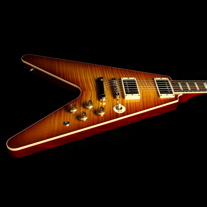 Used Gibson Custom Shop Limited Edition Flying V Standard Electric Guitar Iced Tea