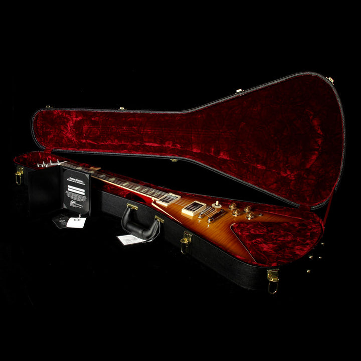 Used Gibson Custom Shop Limited Edition Flying V Standard Electric Guitar Iced Tea