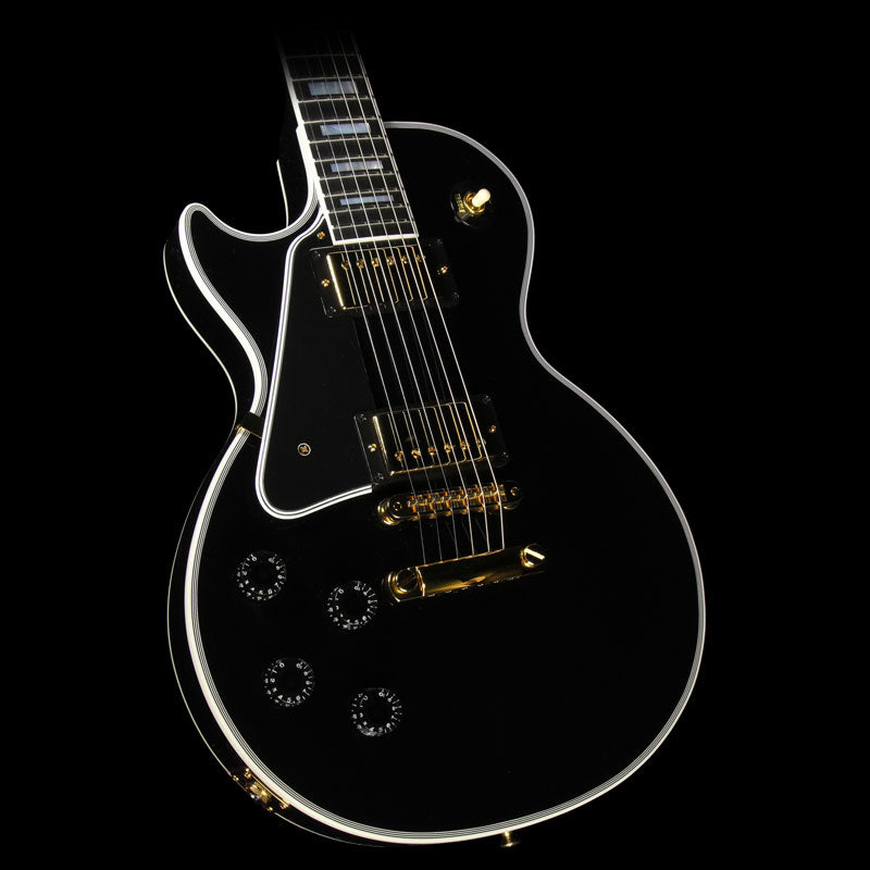 Used Gibson Custom Shop Les Paul Custom Left-Handed Electric Guitar Ebony — 1