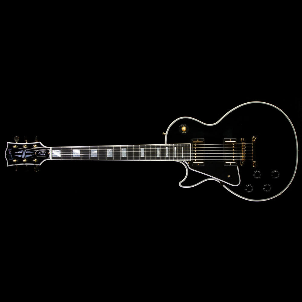 Used Gibson Custom Shop Les Paul Custom Left-Handed Electric Guitar Ebony — 2