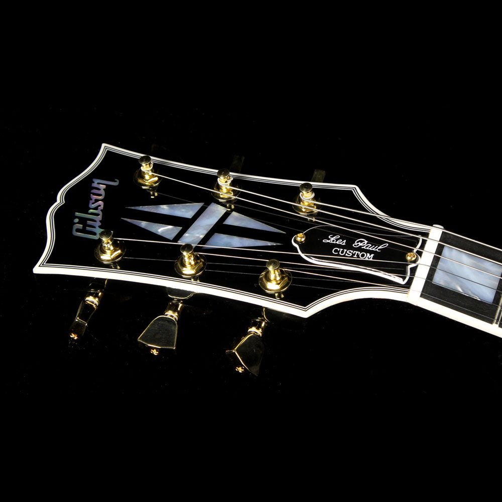 Used Gibson Custom Shop Les Paul Custom Left-Handed Electric Guitar Ebony — 4