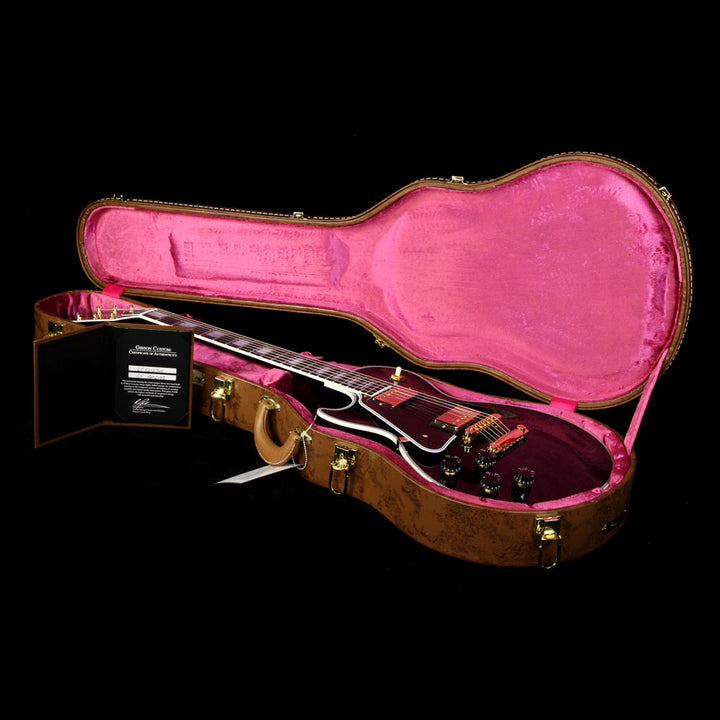 Used Gibson Custom Shop Les Paul Custom Left-Handed Electric Guitar Ebony