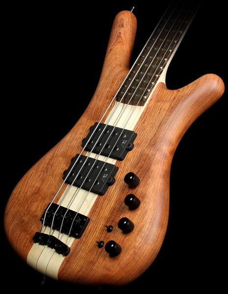 Warwick Custom Shop Corvette NT Bubinga Electric Bass Guitar Natural Oil