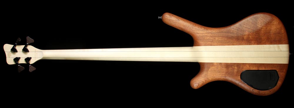 Warwick Custom Shop Corvette NT Bubinga Electric Bass Guitar Natural Oil — 3