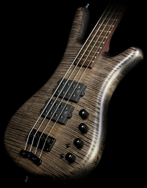 Warwick Custom Shop Corvette $$ BO Bubinga Electric Bass Guitar Black Oil