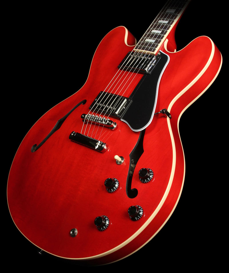 Gibson Memphis ES-335 TD Block Electric Guitar Cherry — 1