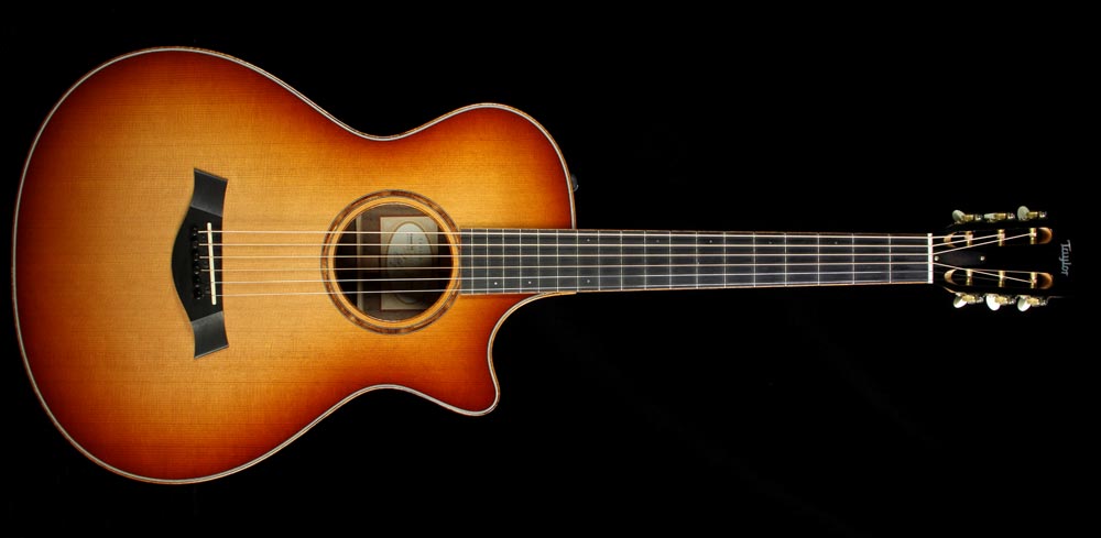 Used 2014 Taylor Custom Shop Grand Concert 12-Fret Acoustic Electric Guitar Edge Burst — 2