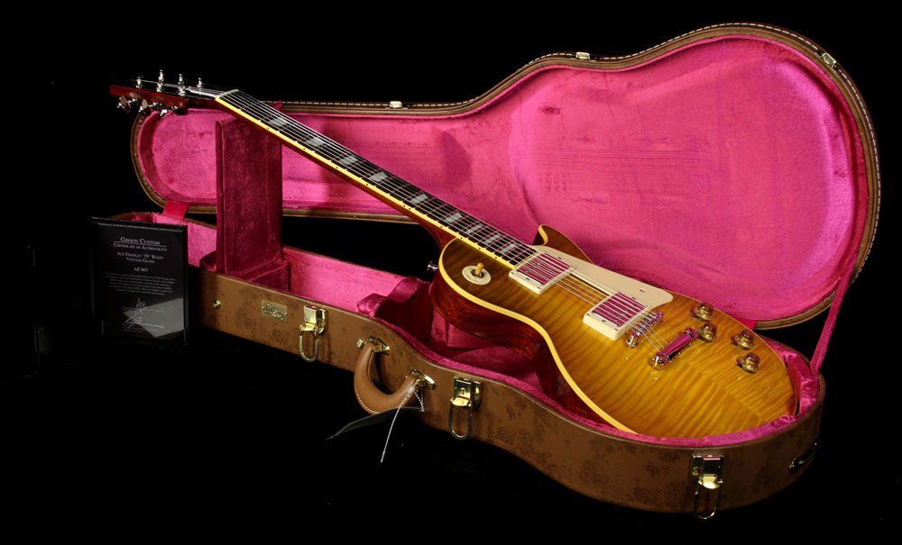 Used 2015 Gibson Custom Shop Ace Frehley 1959 Les Paul Standard Reissue Electric Guitar Dirty Lemon Frehley Burst — 4