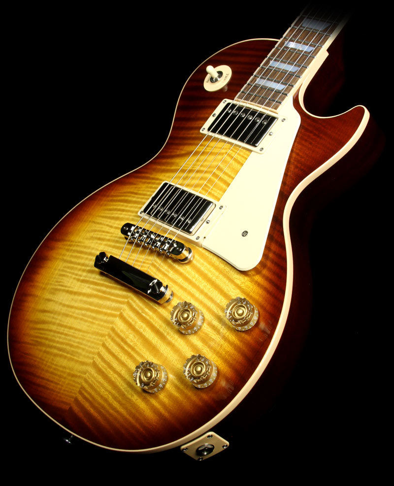 Used 2015 Gibson Les Paul Traditional Electric Guitar Tobacco Sunburst — 1
