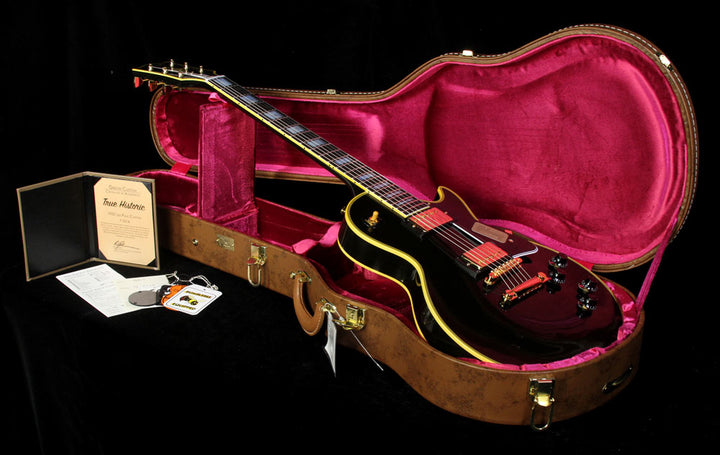 Gibson Custom Shop True Historic 1957 Les Paul Custom Reissue Electric Guitar Ebony
