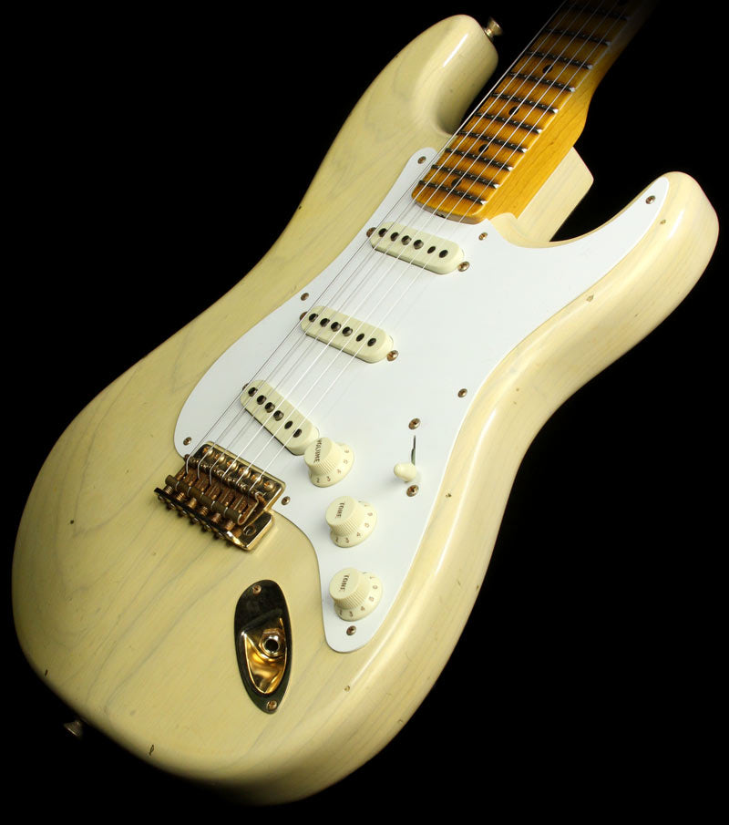 Fender Custom Shop 20th Anniversary Relic Stratocaster Electric Guitar Vintage Blonde — 1