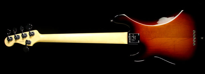 Used 2015 Fender American Standard Precision Bass Electric Bass Guitar Three-Tone Sunburst