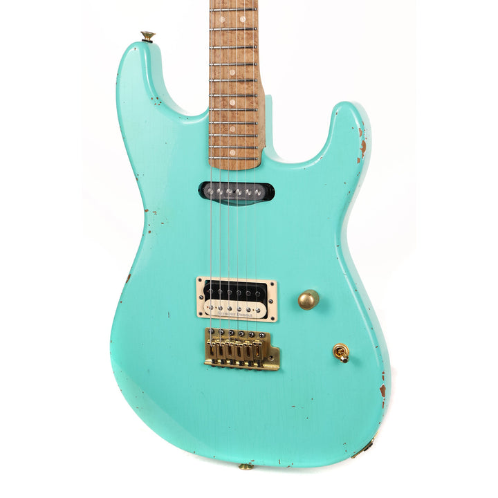 Charvel Custom Shop San Dimas HS Nitro Aged Roasted Alder Seafoam Green 2023