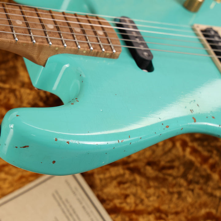 Charvel Custom Shop San Dimas HS Nitro Aged Roasted Alder Seafoam Green 2023