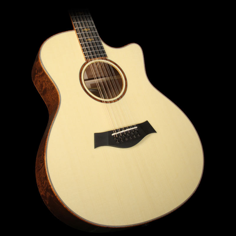 Taylor Custom Shop BTO Quilted Sapele 12 String Grand Auditorium Acoustic Guitar Natural — 1