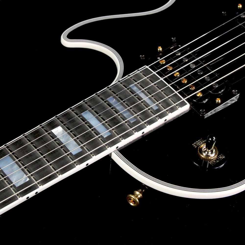 Gibson Custom Shop Les Paul Axcess Custom w/Floyd Electric Guitar Ebony — 6
