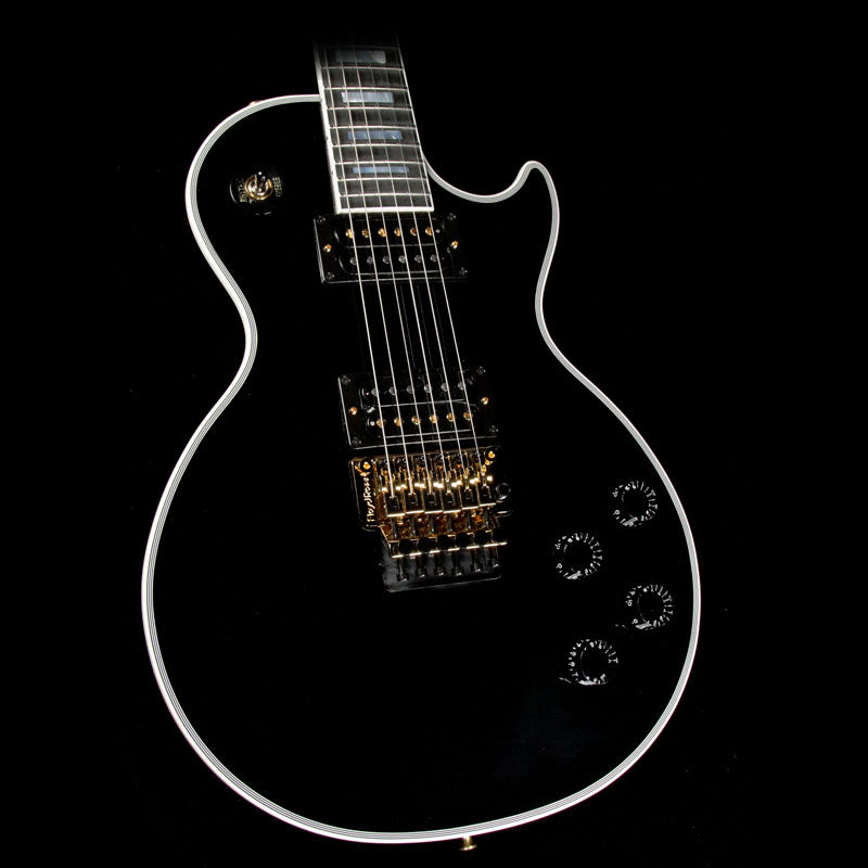 Gibson Custom Shop Les Paul Axcess Custom w/Floyd Electric Guitar Ebony — 1