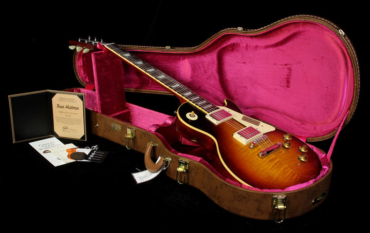 Gibson Custom Shop True Historic 1958 Les Paul Reissue Electric Guitar Vintage Dark Burst