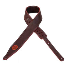 Levy's M71SS Soft Garment Leather Guitar Strap Dark Brown