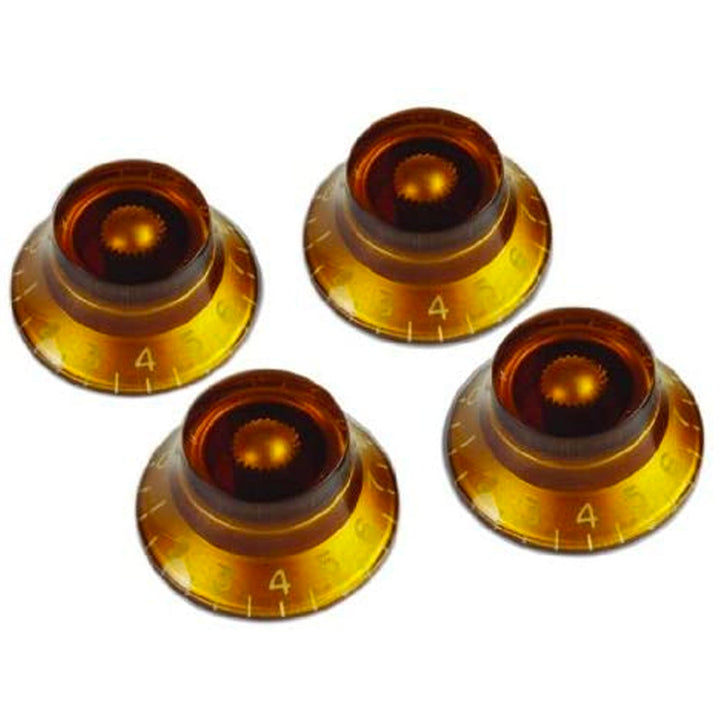 Gibson Top Hat Knobs Vintage Amber