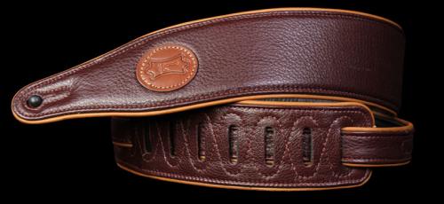 Levy's MSS17 Garment Leather Guitar Strap Burgundy