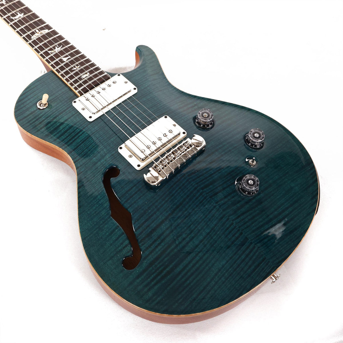 PRS P245 Semi-Hollow Blue Azul 10-Top 2015 — 8