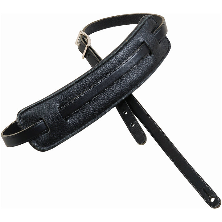 Levy's MG25 Soft Garment Leather Guitar Strap Black