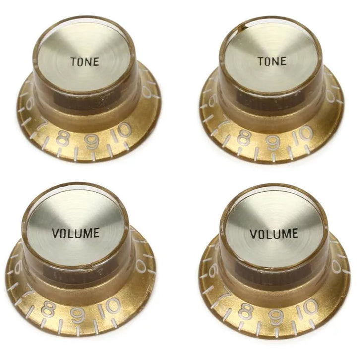 Gibson Top Hat Knobs (Gold/Gold)