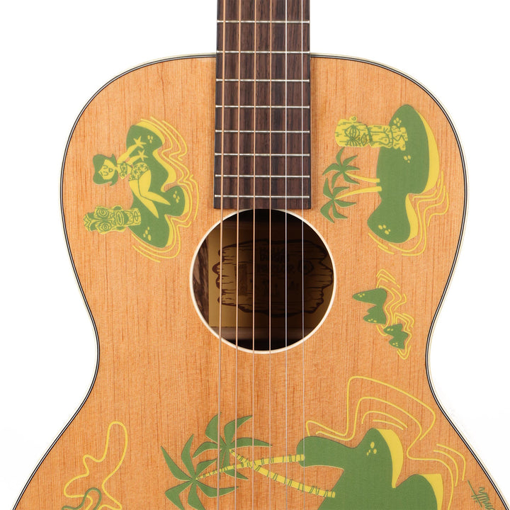 Mollo Tiki Man Parlor Acoustic Guitar Used