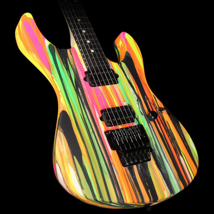 Suhr Modern Matte Black Neon Drip Electric Guitar