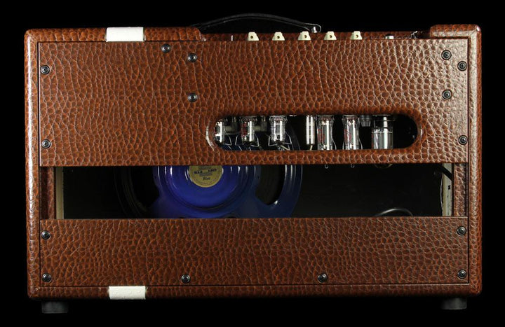 Swart Amplifiers MOD 84 Amplifier Alligator Ostrich Stripe w/ Celestion Blue