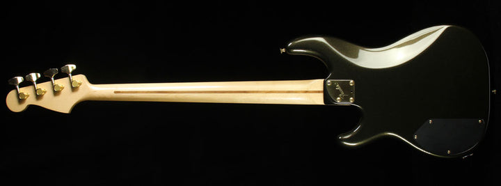 Used 1993 Fender Japan Precision Bass Lyte Electric Bass Guitar Dark Green Metallic