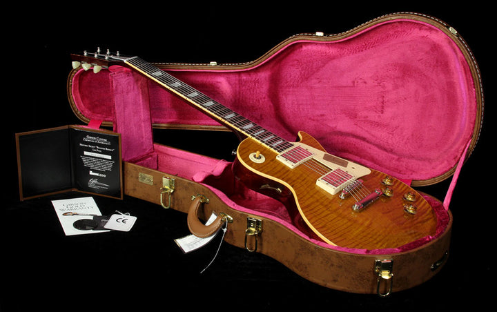 Gibson Custom Shop Music Zoo Exclusive Historic Select Roasted Reissue '59 Les Paul Electric Guitar Aged Dark Roast