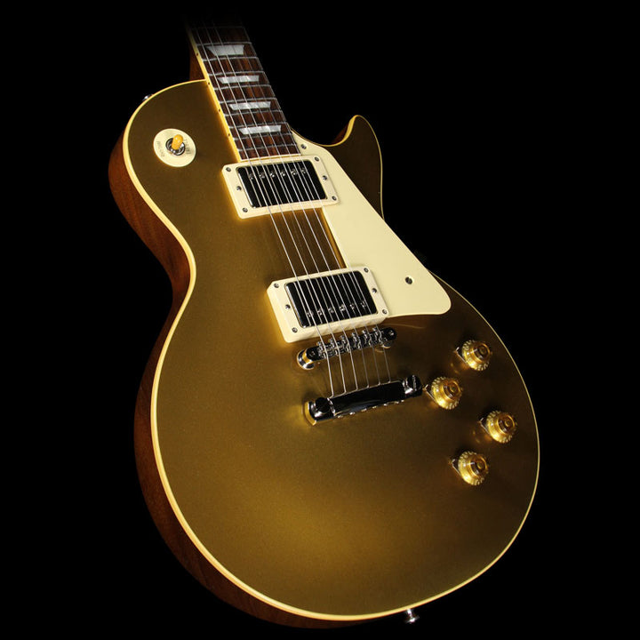 Gibson Custom Shop Music Zoo Exclusive Roasted Reissue Historic Select 1957 Les Paul Electric Guitar Antique Gold
