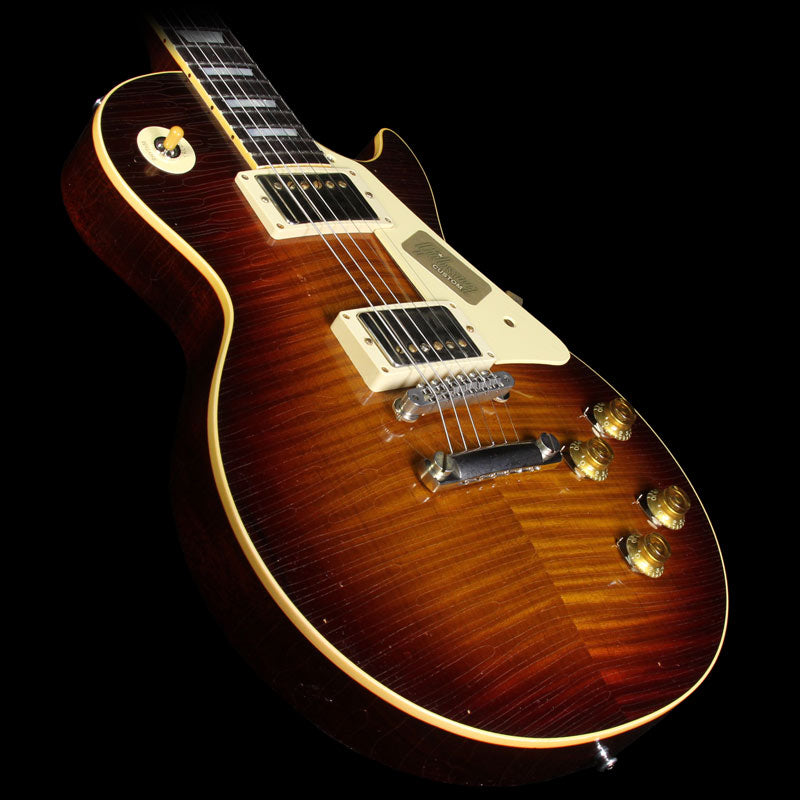 Gibson Custom Shop Music Zoo Exclusive True Historic Roasted Reissue '59 Les Paul Electric Guitar Aged Bourbon Burst — 1