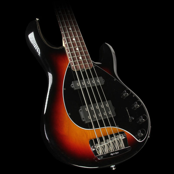 Used 2016 Ernie Ball Music Man Stingray 5 Electric Bass Guitar Tobacco Sunburst