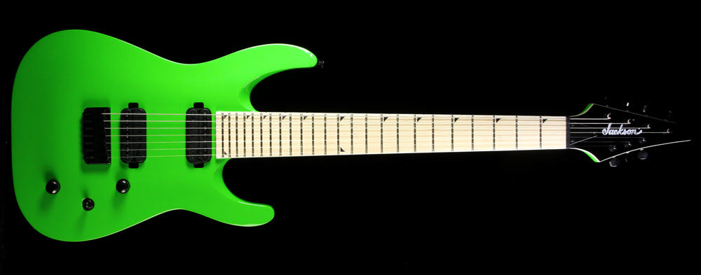 Used Jackson SLATX-M 3-7 Electric Guitar Slime Green | The