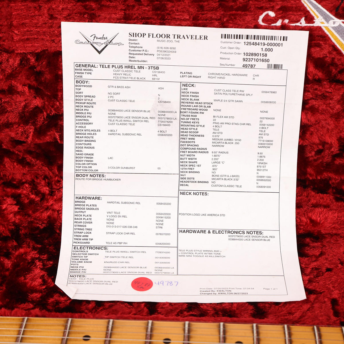 Fender Custom Shop Telecaster Plus Heavy Relic 3-Tone Sunburst 2023 — 10