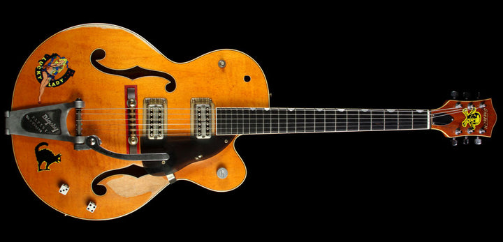 Used 2007 Gretsch Custom Shop Master Built G6120SSC Brian Setzer Tribute Electric Guitar Vintage Western Maple Stain