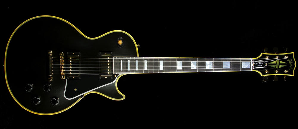 Used Gibson Custom Shop True Historic 1957 Les Paul Custom Reissue Electric Guitar Ebony — 2