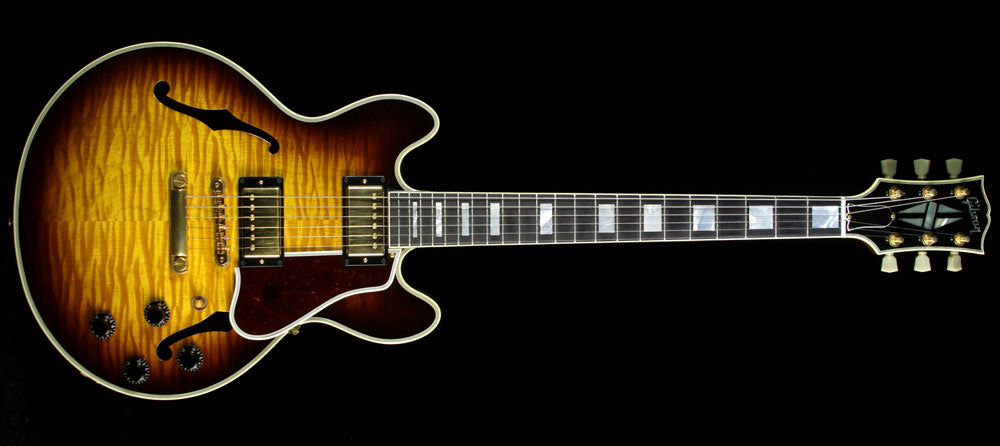 Used 2007 Gibson Custom Shop CS-356 Flame Top Electric Guitar Vintage Sunburst — 2