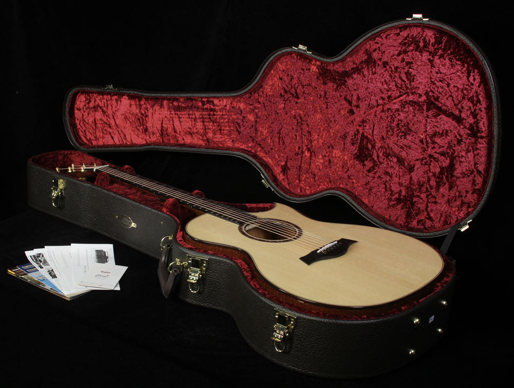 Taylor 514ce 2015 Limited Edition Flame Mahogany Grand Auditorium Acoustic Guitar Natural — 4