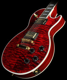 Used 2014 Gibson Custom Shop Les Paul Custom Quilt Maple Top Electric Guitar Transparent Red