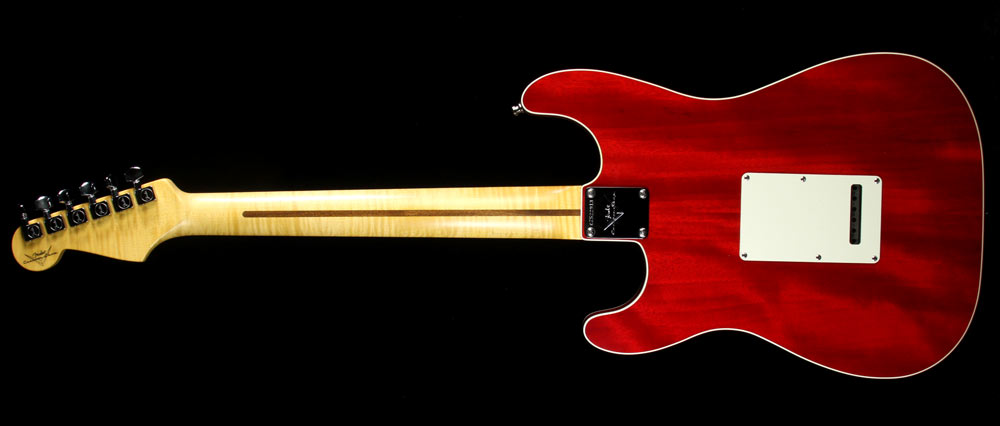 Used 2014 Fender Custom Shop Double Bound Slab Body Stratocaster Electric Guitar Two-Tone Sunburst — 3